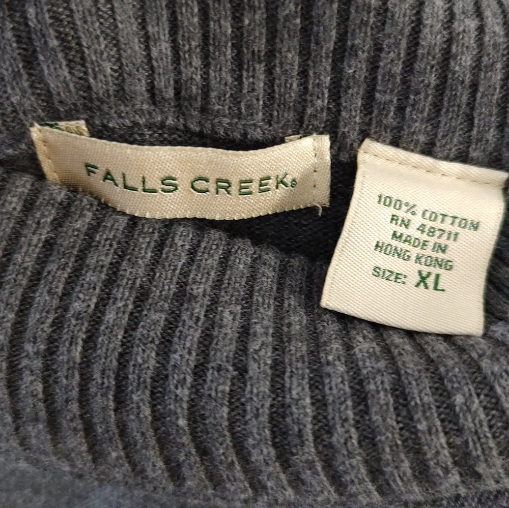 Gray Patchwork Sweater - image 4